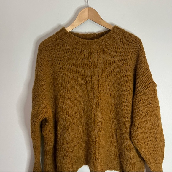 Isabel Marant Etoile Sayers Oversized Camel Sweater Alpaca Wool Blend Sz 2xs - Picture 9 of 9